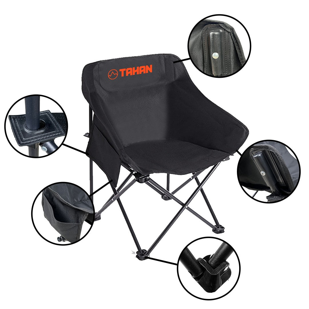 tahan-ergoshift-foldable-camping-chair-details - TAHAN Outdoor