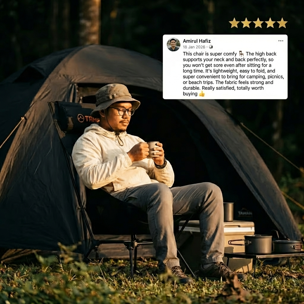 TAHAN Flexlite Highback Chair With Headrest