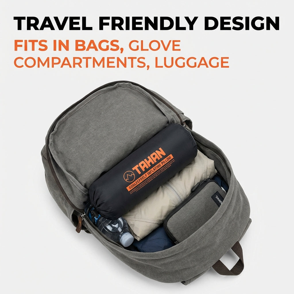 TAHAN GoSleep 5 Seconds Self Inflating Pillow