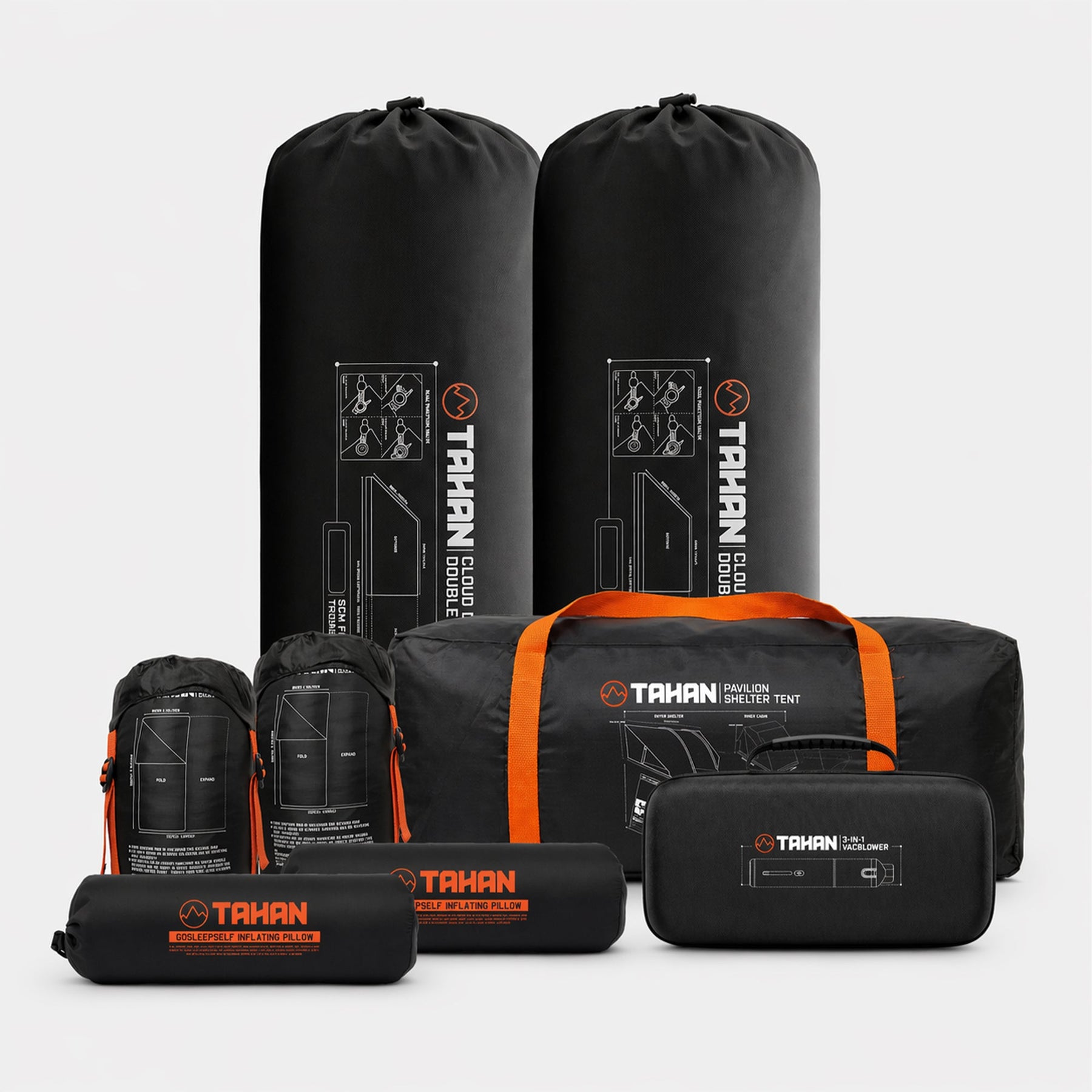 Pavilion Group Camp - TAHAN Outdoor - COM-TENT8IN1SET