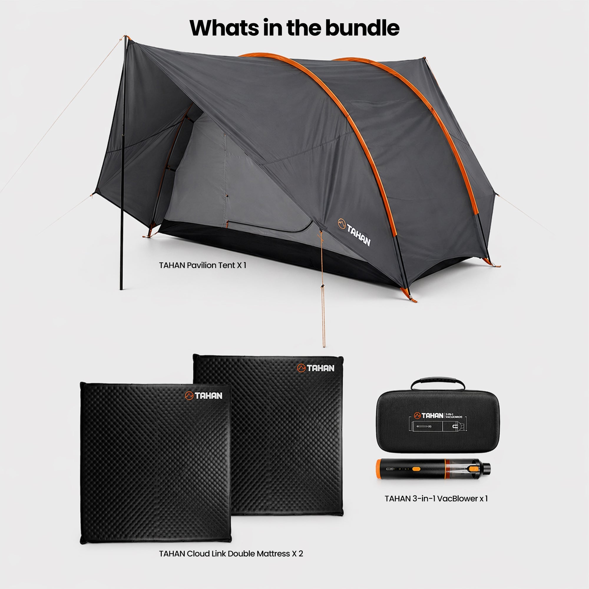 Pavilion Weekend Getaway Set - TAHAN Outdoor - COM-TENTMAT2VAC