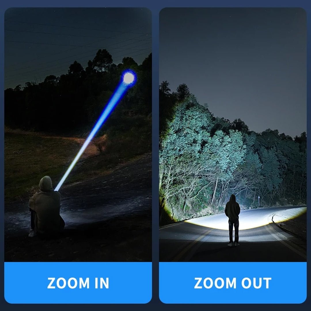 SMILING SHARK Multi - Use Rechargeable Torch with Hook - TAHAN Worldwide - TORSS123BK-V2