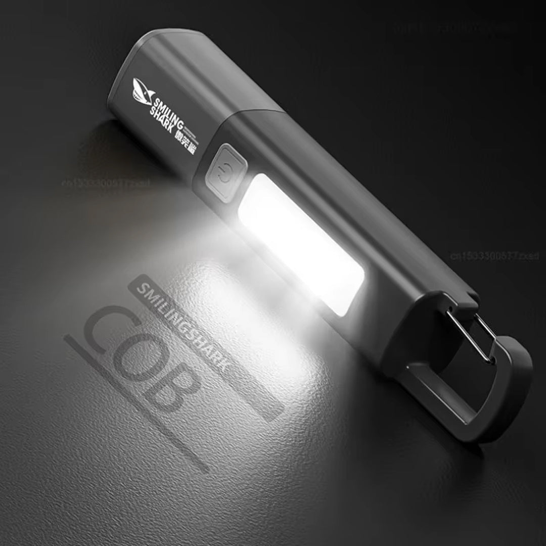 SMILING SHARK Multi - Use Rechargeable Torch with Hook - TAHAN Worldwide - TORSS123BK-V2