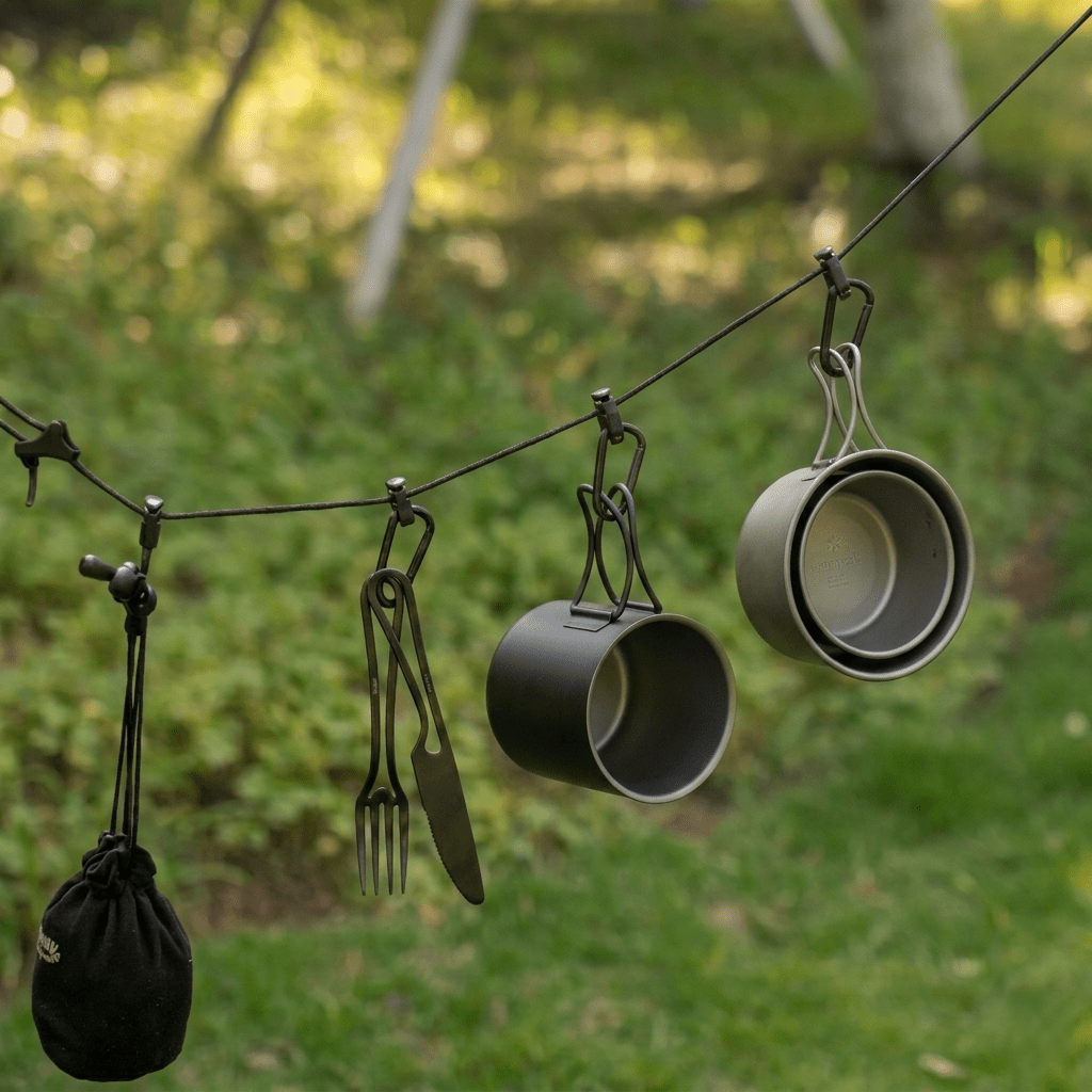 TAHAN 3 - in - 1 Camping Cutlery Set - TAHAN Outdoor - CUTTH031SS