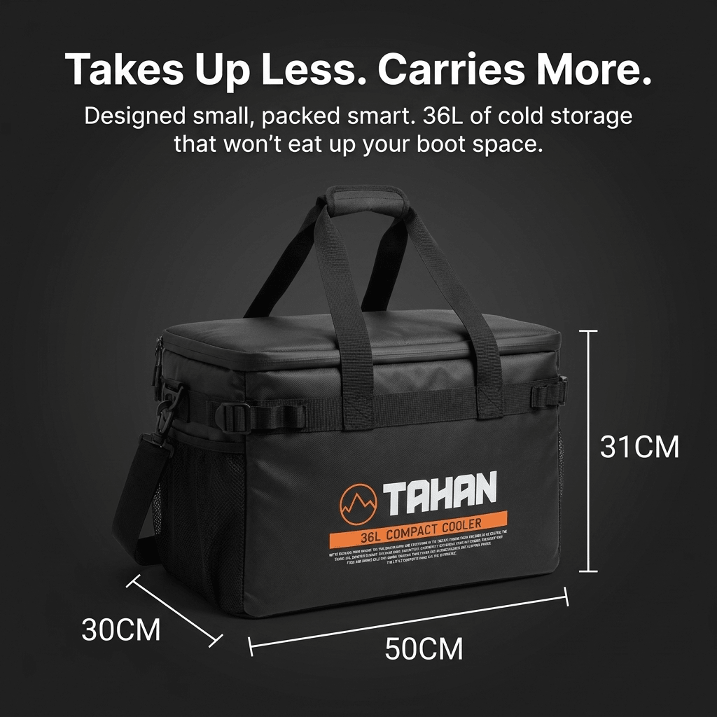 TAHAN 36L Compact Cooler - TAHAN Outdoor - COOTH036BK