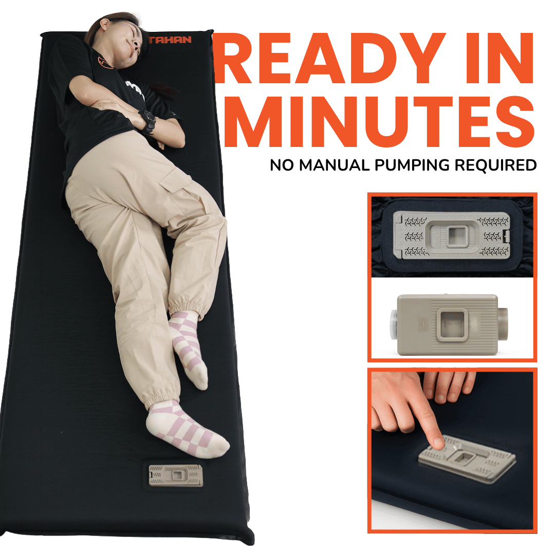 TAHAN Cloud Deluxe Air Mattress - Single - TAHAN Worldwide - MATTH195BK