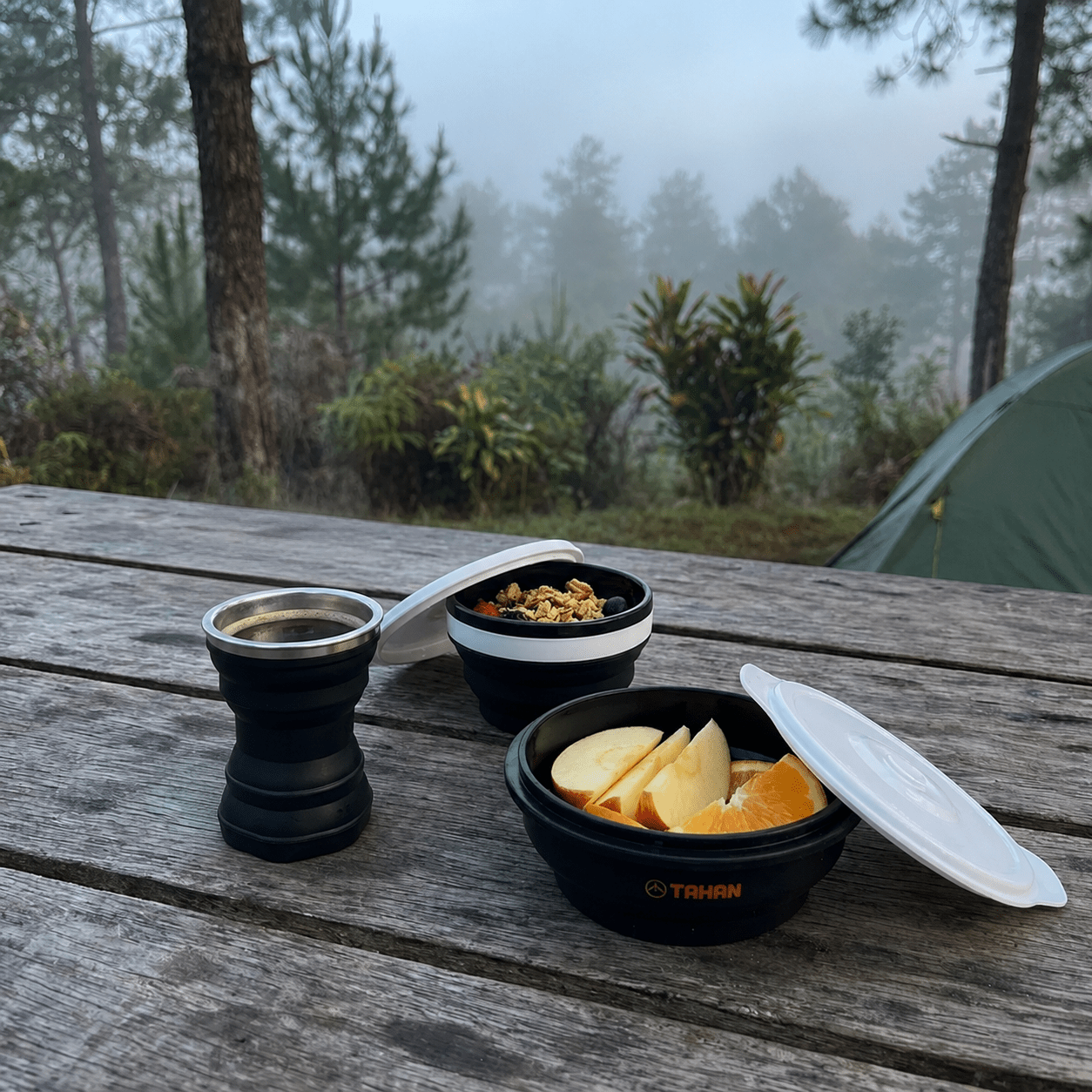 TAHAN Compact Outdoor Dining Set - TAHAN Outdoor - COM-CUTBOWCONCUP