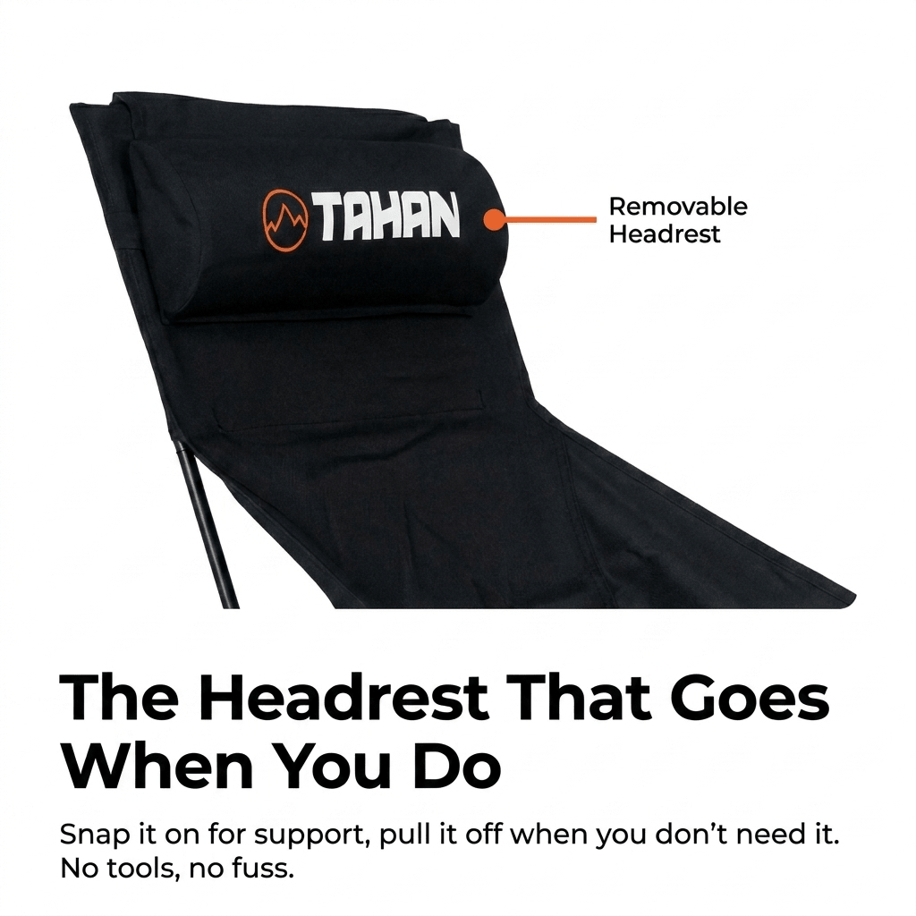 TAHAN Flexlite Highback Chair With Headrest - TAHAN Outdoor - CHATH095BK
