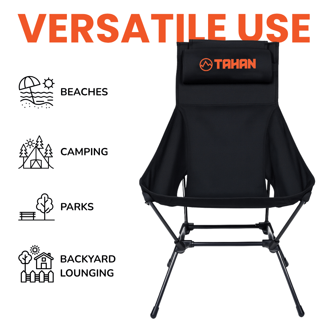TAHAN Flexlite Highback Chair With Headrest - TAHAN Worldwide - CHATH095BK