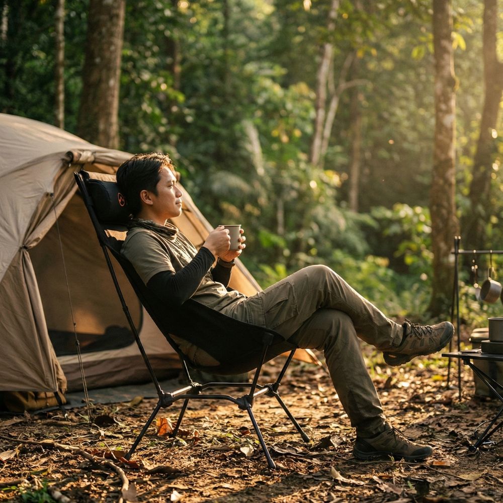 TAHAN Flexlite Highback Chair With Headrest - TAHAN Outdoor - CHATH095BK