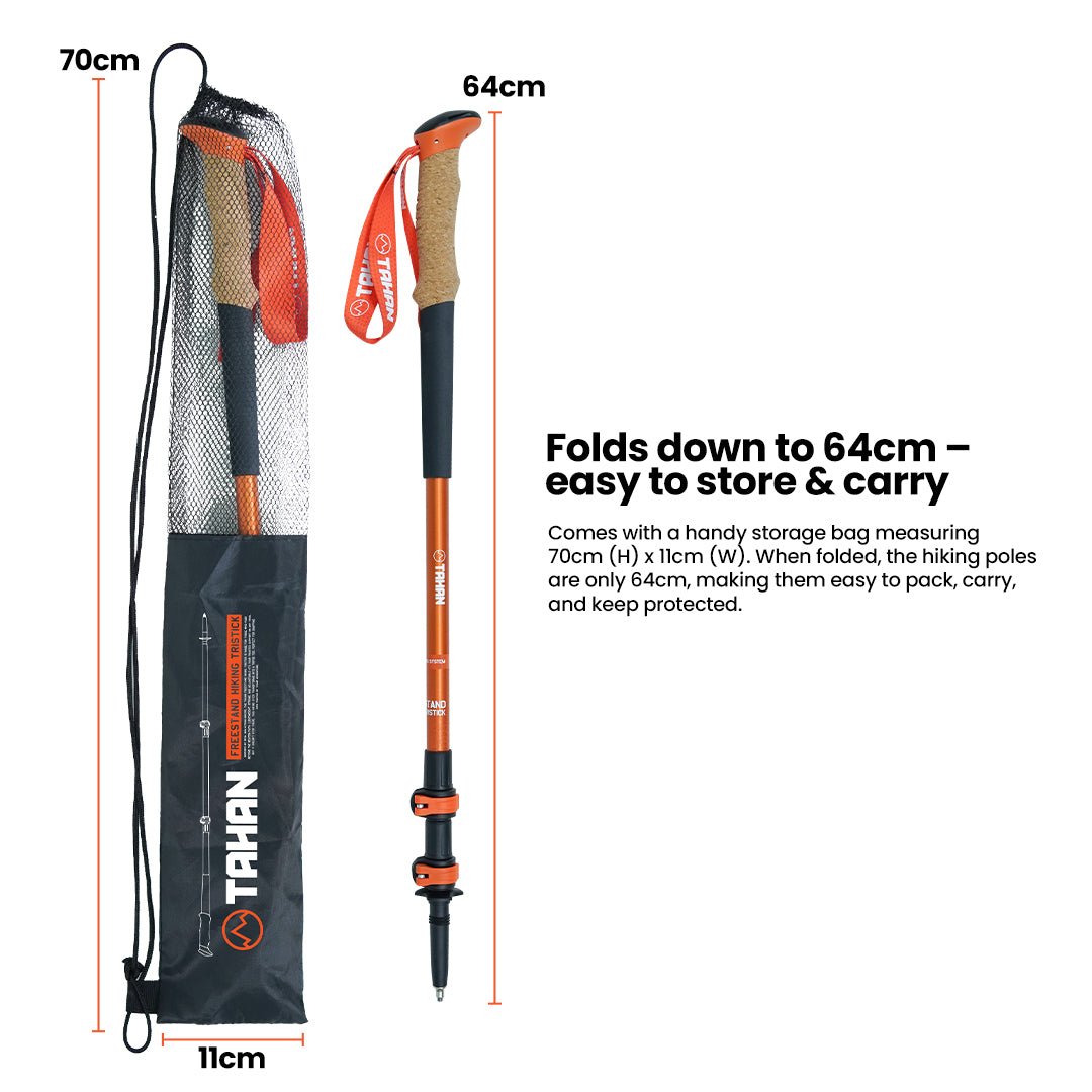TAHAN Freestand Hiking TriStick - TAHAN Worldwide - COM-TRISTI3IN1