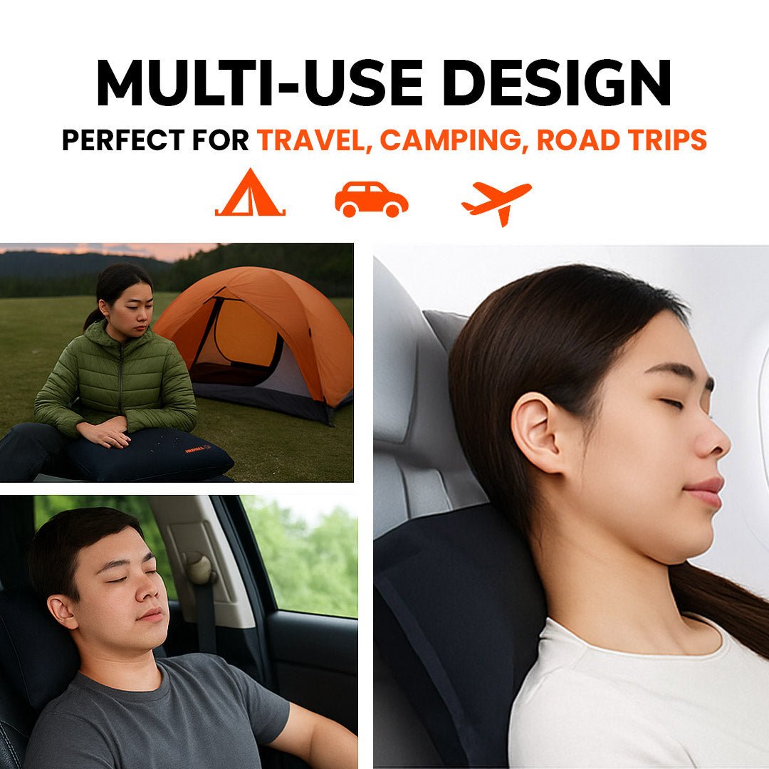 TAHAN GoSleep 5 Seconds Self Inflating Pillow - TAHAN Worldwide - PILTH046BK