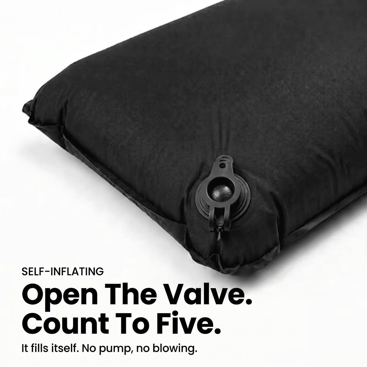 TAHAN GoSleep 5 Seconds Self Inflating Pillow - TAHAN Outdoor - PILTH046BK