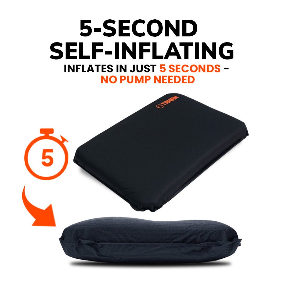 TAHAN GoSleep 5 Seconds Self Inflating Pillow - TAHAN Worldwide - PILTH046BK