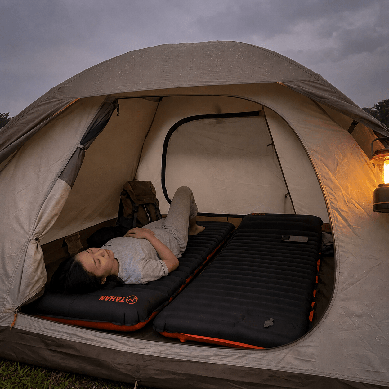 TAHAN Panthera Inflatable Sleeping Pad - TAHAN Outdoor - PADTH010BK