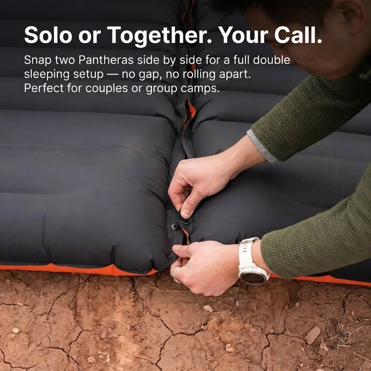 TAHAN Panthera Inflatable Sleeping Pad - TAHAN Outdoor - PADTH010BK