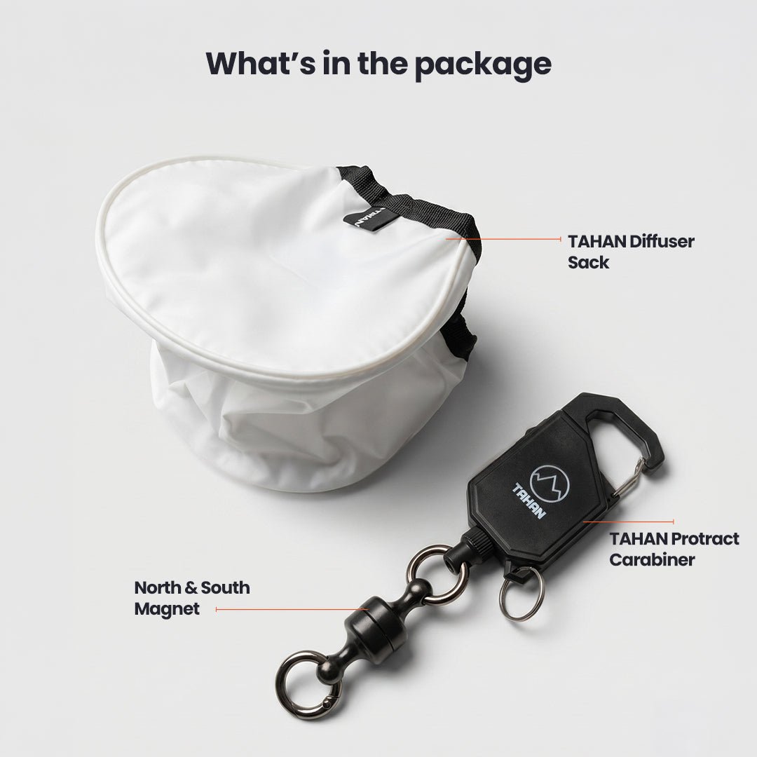 TAHAN Protract Carabiner Lamp & Diffuser - TAHAN Outdoor - DIFCA2PCBW
