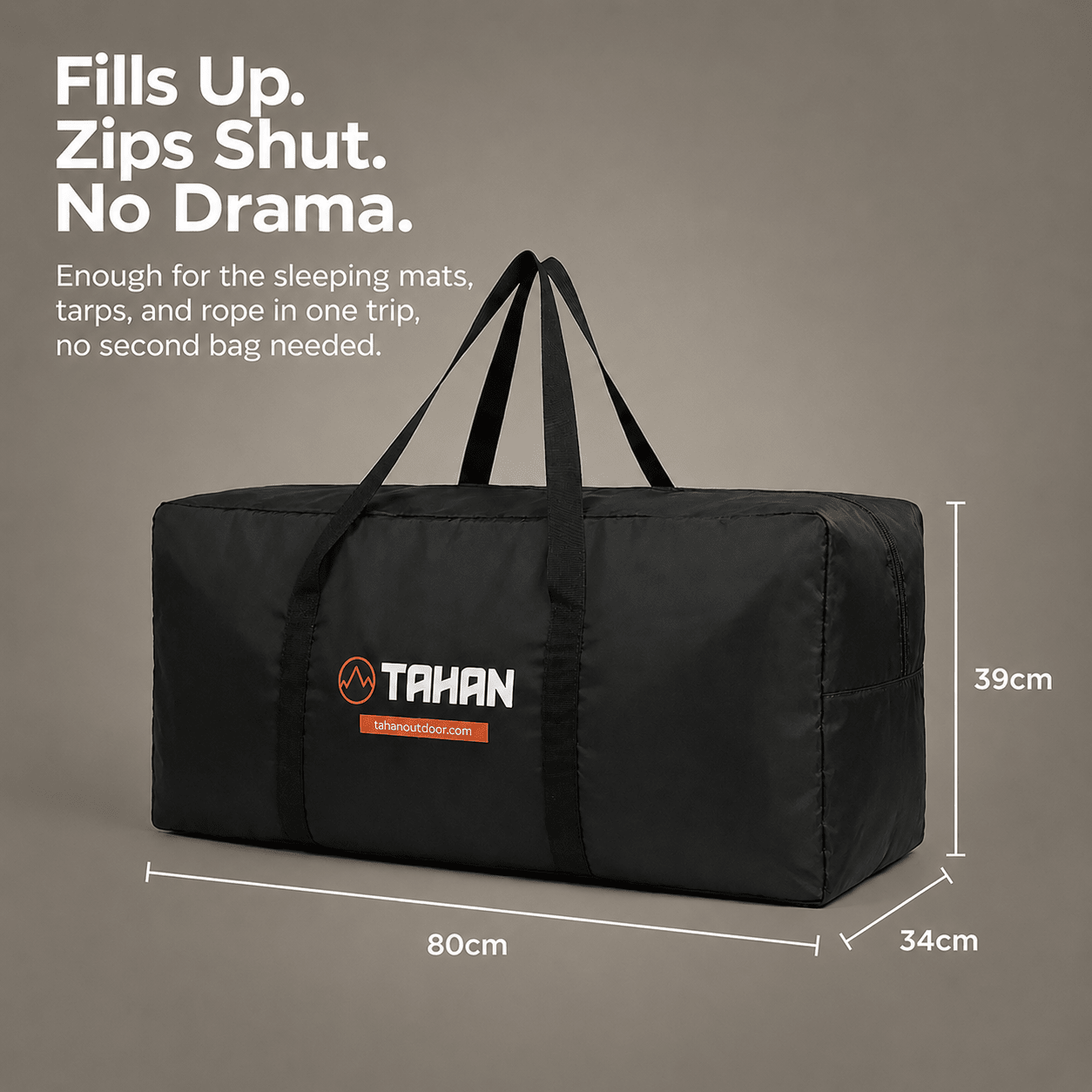 TAHAN Storage Bag 105L - TAHAN Outdoor - BAGTH105BK