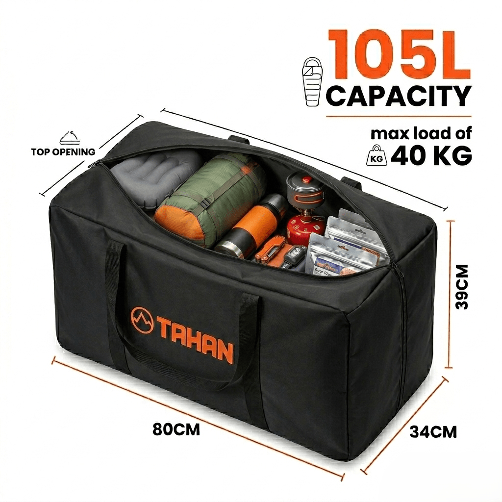 TAHAN Storage Bag 105L - TAHAN Outdoor - BAGTH105BK