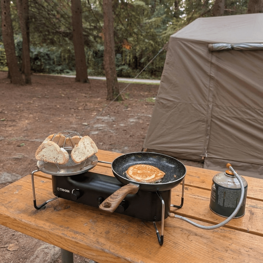 TAHAN Windmaster Double Burner Camping Stove - TAHAN Outdoor - STOTH033BK