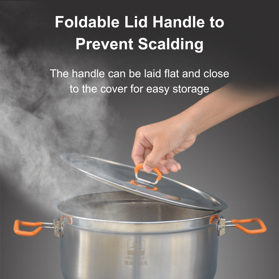 XXL ProChef Stainless Steel Cookset - 3 Piece (6 - 8pax) - TAHAN Worldwide - COM-COO003PCSS