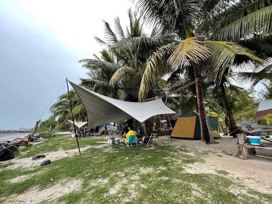 Caribbean Campsite Kg Ruat — Paddy Fields, Sea Views, and Gunung Jerai All at Once - TAHAN Outdoor