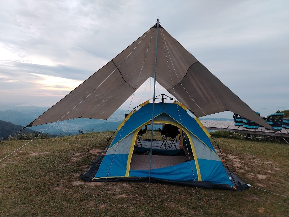 Kokol MamaHill Campsite — The Campsite with KK City in Front and Mount Kinabalu Behind - TAHAN Outdoor