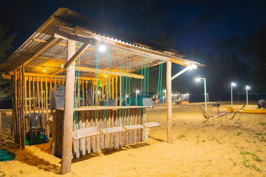 Merchang Glamping Park Campsite — Beach, River, and Crabs at Night - TAHAN Outdoor