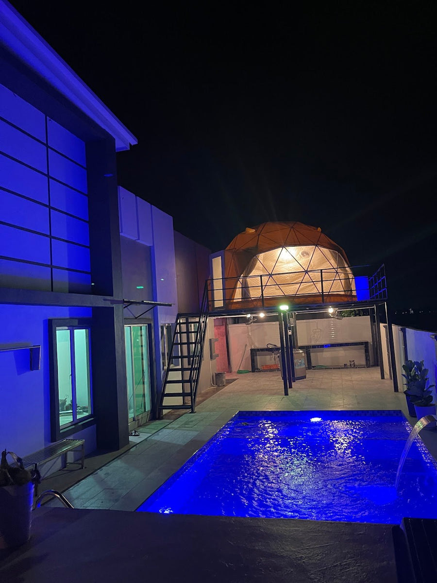 Yellow Glamping Homestay Kuala Kedah — Paddy Fields, Private Pool and a Dome Room - TAHAN Outdoor
