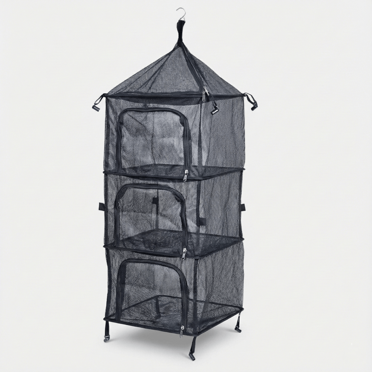 4 - Tier Freestanding Hanging Rack - TAHAN Worldwide - HGR00004BK
