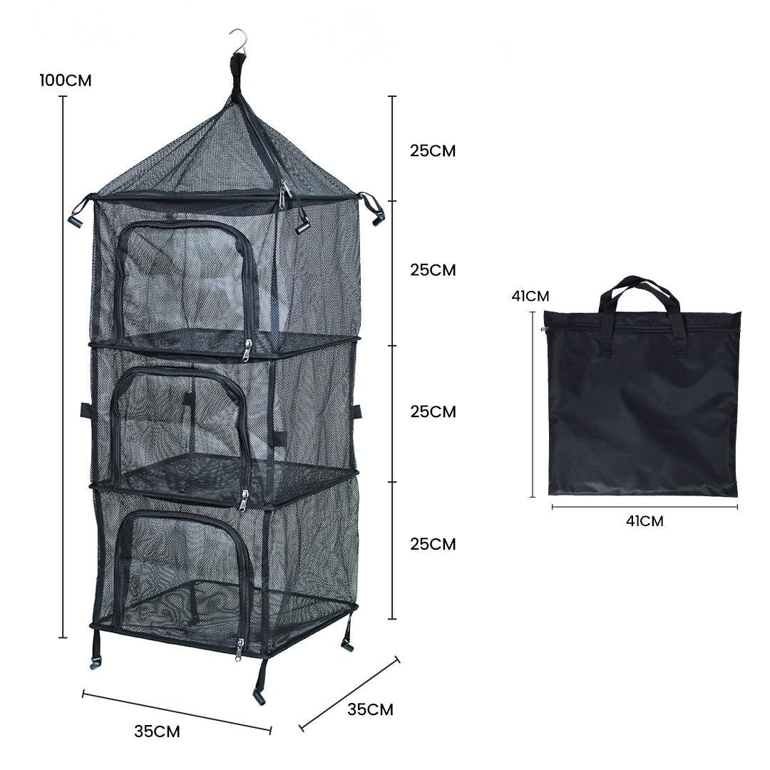 4 - Tier Freestanding Hanging Rack - TAHAN Worldwide - HGR00004BK