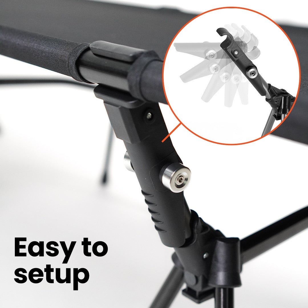 Camping Cot 190cm - TAHAN Worldwide - COT00190BK