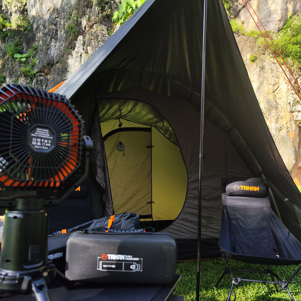 TAHAN Typhoon Pro at limestone cliff camp - community grid