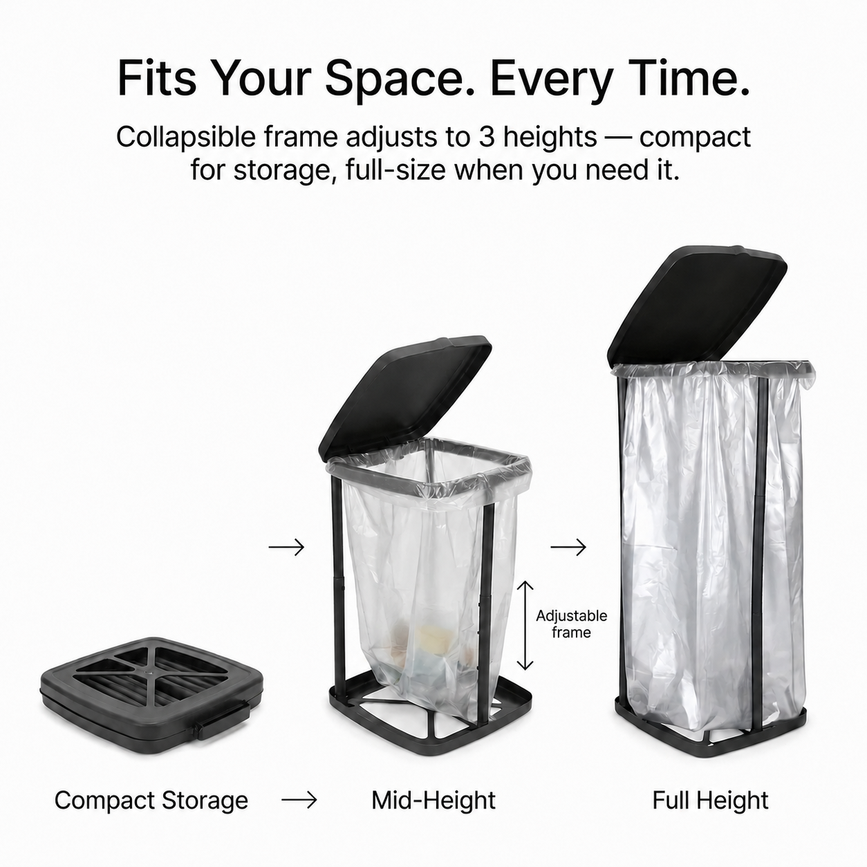 TAHAN Collapsible Garbage Bag Holder