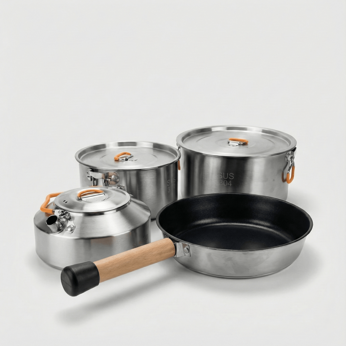 L ProChef Stainless Steel Cookset - 4 Piece (3 - 4pax) - TAHAN Worldwide - COO004PCSS