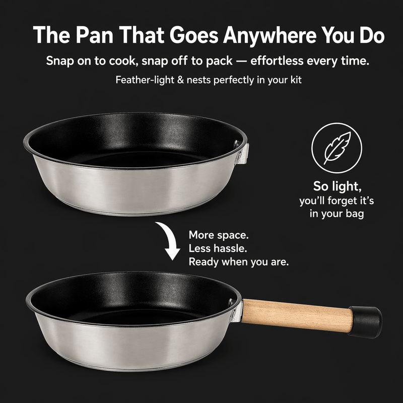 L ProChef Stainless Steel Cookset - 4 Piece (3 - 4pax) - TAHAN Outdoor - COO004PCSS