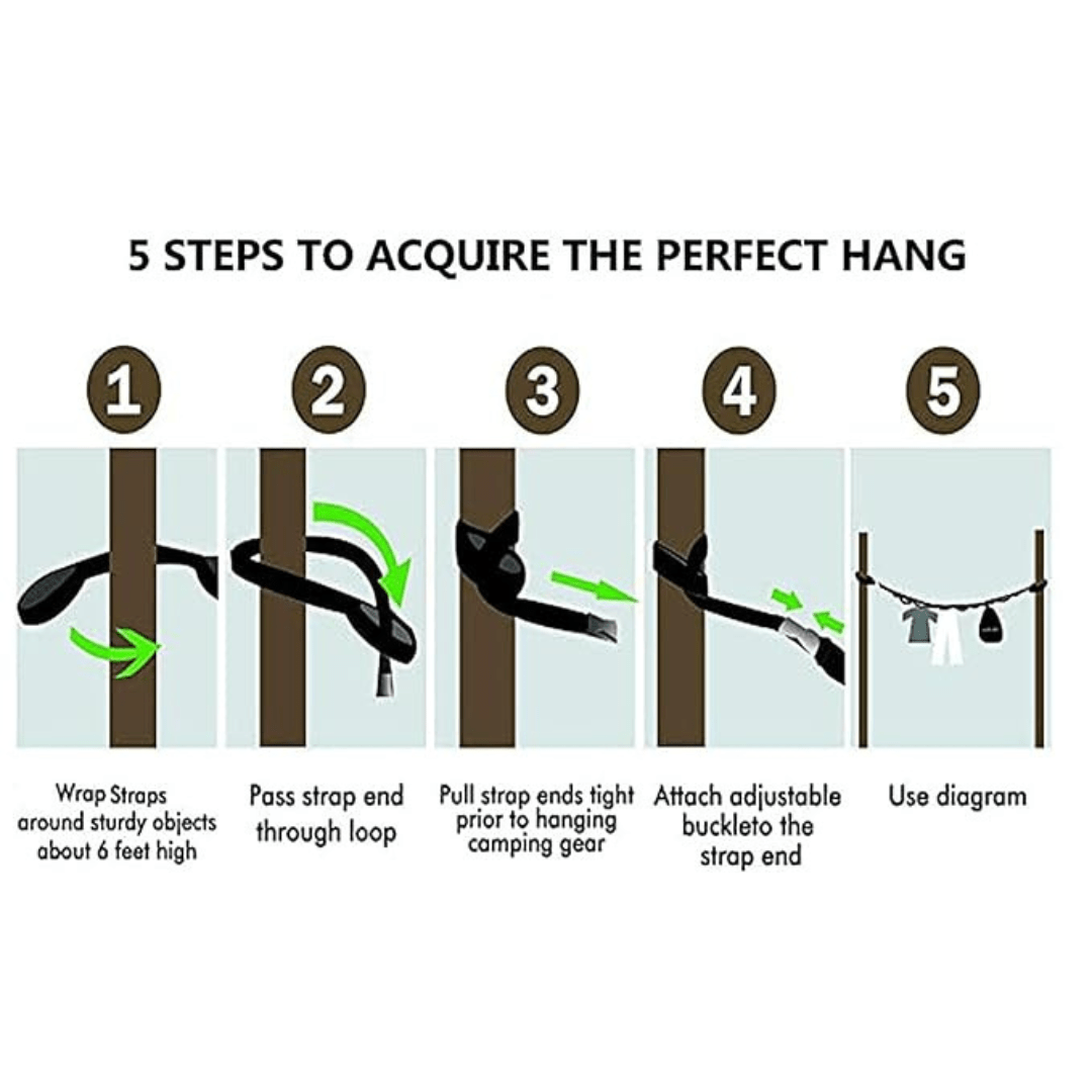 Outdoor Camping Hanging Strap Rope - TAHAN Worldwide - SRP00048BK