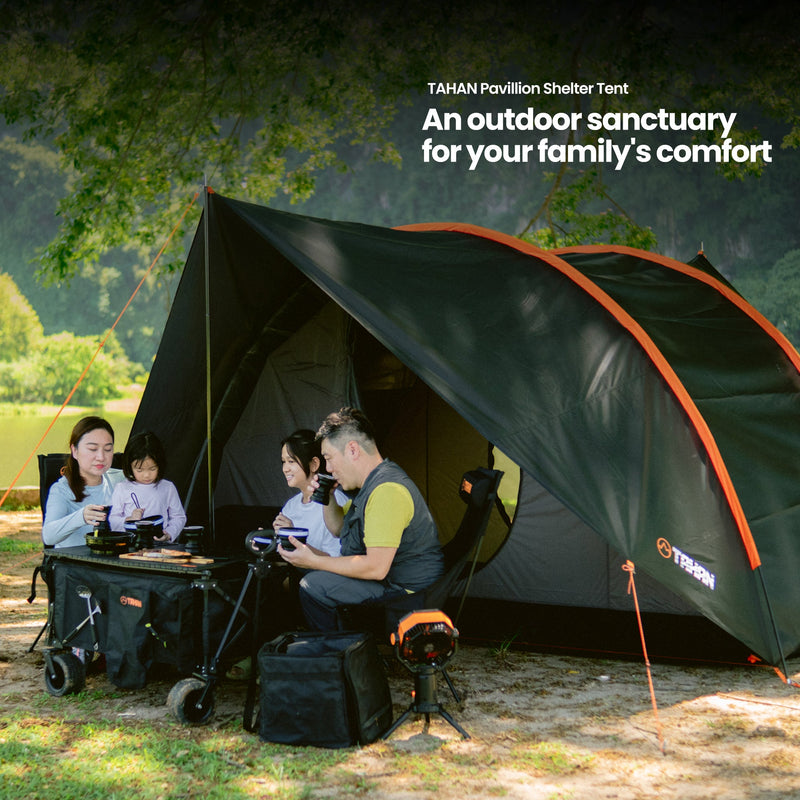 Pavilion Family Camp (4 pax) - TAHAN Outdoor - COM-TENT12IN1SET