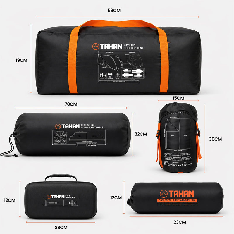 Pavilion Group Camp - TAHAN Outdoor - COM-TENT8IN1SET