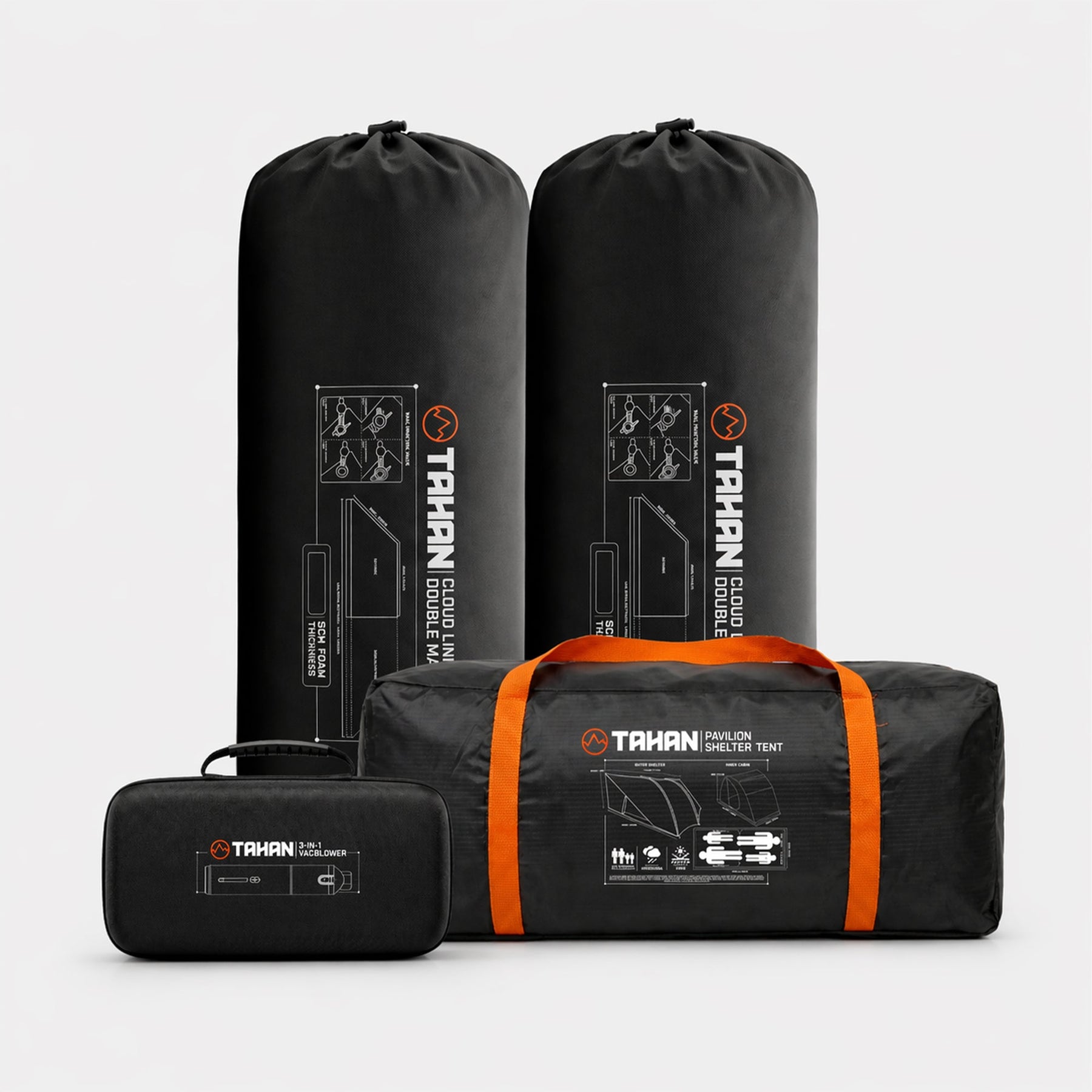Pavilion Weekend Getaway Set - TAHAN Outdoor - COM-TENTMAT2VAC