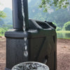 Hands-free 60 second mode pouring water into a cup outdoors