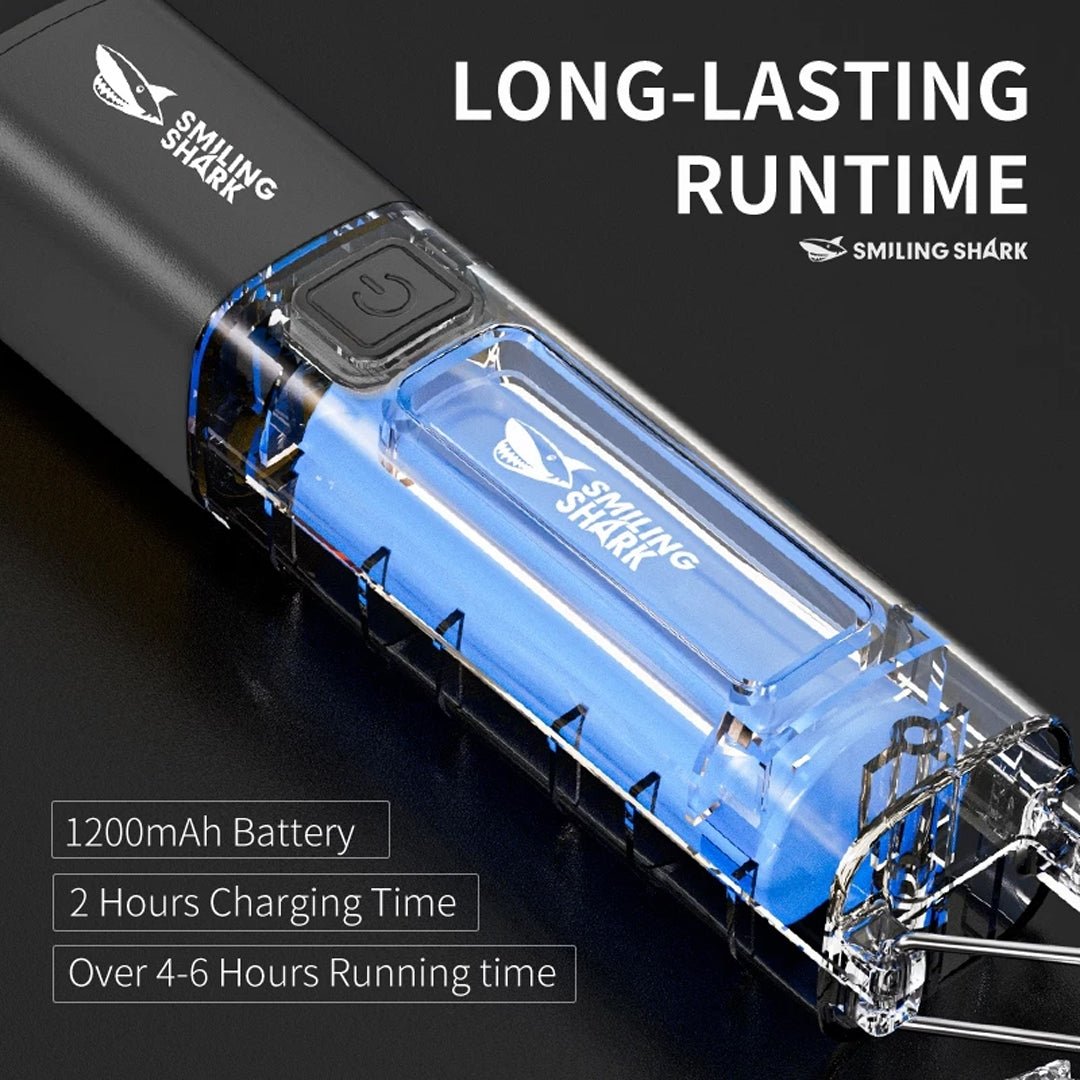 SMILING SHARK Multi - Use Rechargeable Torch with Hook - TAHAN Worldwide - TORSS123BK-V2