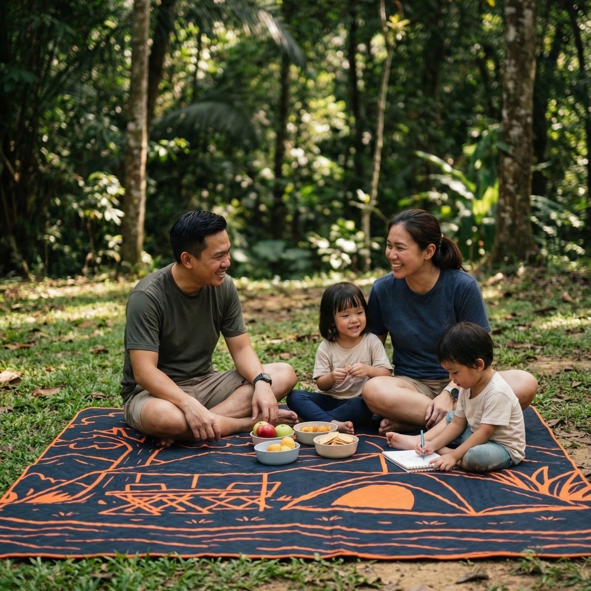 TAHAN 2M x 2M Patio Picnic Mat - TAHAN Outdoor - PICTH022BK-V3