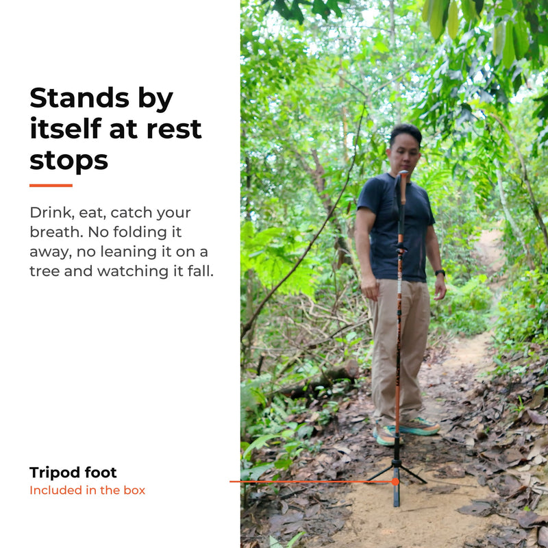 TAHAN 3-Section Foldable Freestand Hiking TriStick - TAHAN Outdoor - COM-3TRISTI3IN1