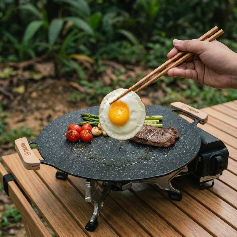 TAHAN 36cm Grill Pan - TAHAN Outdoor - PANTH036BK