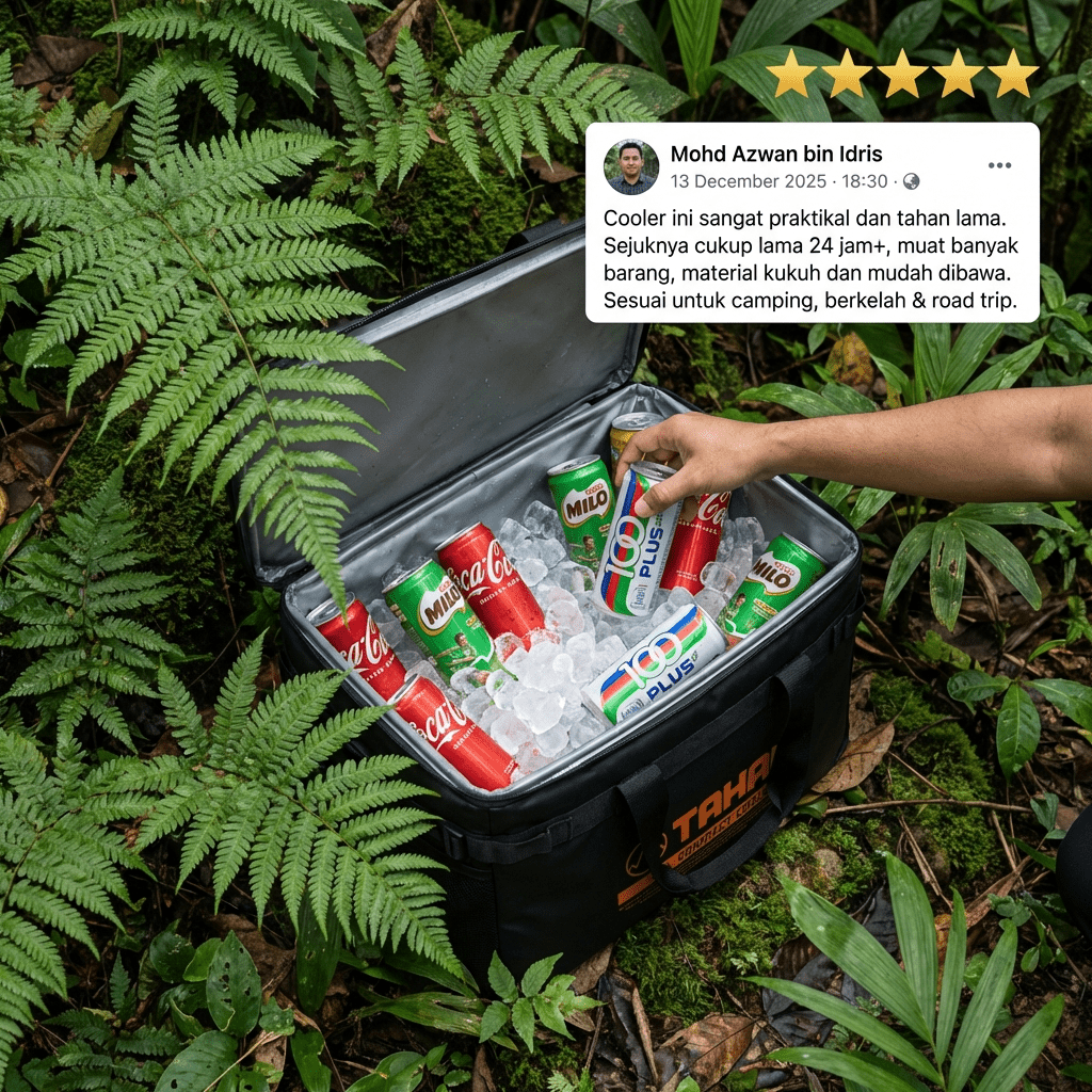 TAHAN 36L Compact Cooler - TAHAN Outdoor - COOTH036BK