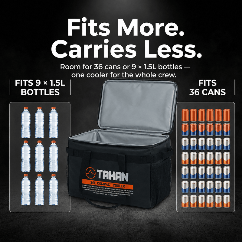TAHAN 36L Compact Cooler - TAHAN Outdoor - COOTH036BK
