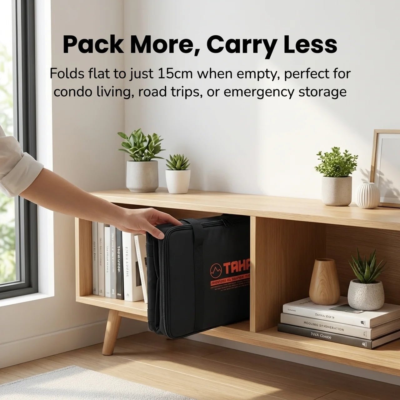 TAHAN Adventurer 42L Foldable Storage Bag - Heavy - Duty Outdoor Organizer - TAHAN Outdoor - ESBTH042BK