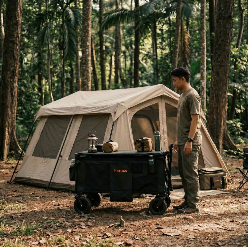 TAHAN AllTerrain XL Wagon – With Tabletop - TAHAN Outdoor - COM-XLWAGON3IN1