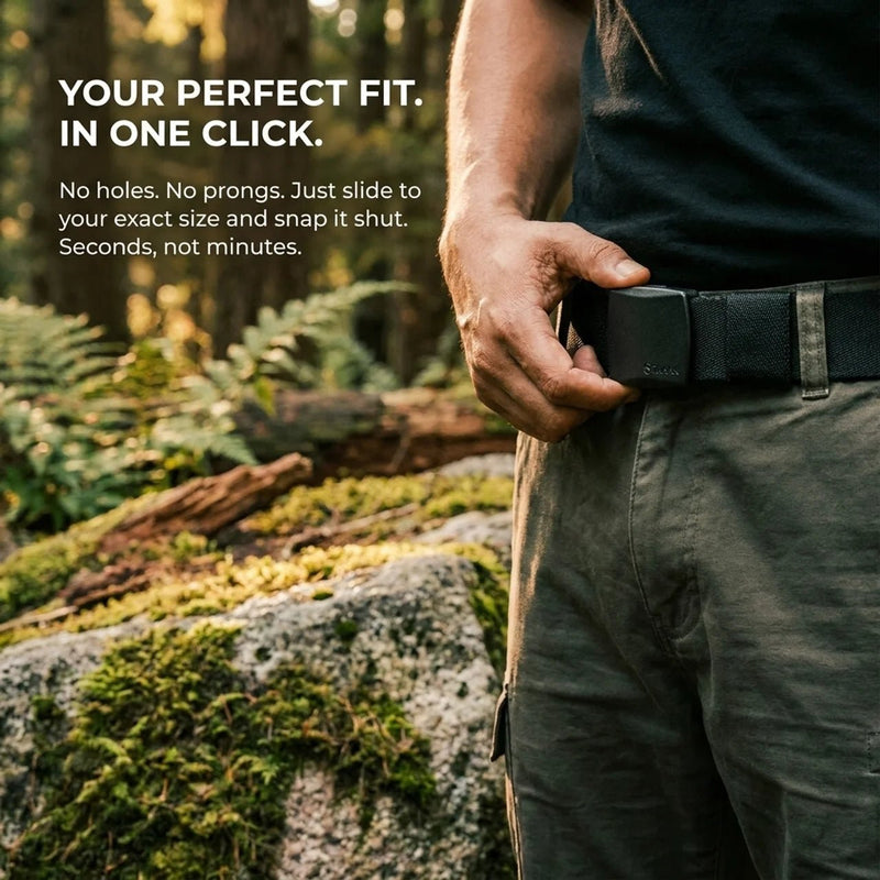 TAHAN Anti Metal Canvas Belt - TAHAN Outdoor - BELTH125BK
